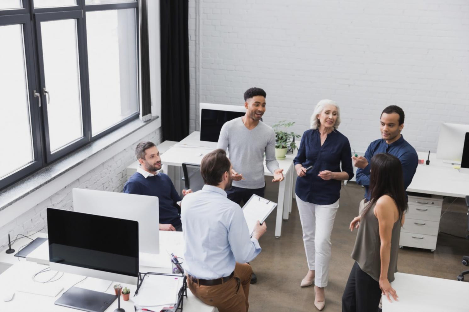 Person reviewing financial statements and budgets